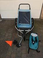 Croozer Kid Plus pour 2 person SUSPENSION avec éclairage LED, Vélos & Vélomoteurs, 40 à 60 kg, Croozer, Enlèvement, Utilisé