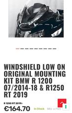 Verlaagd sport windscherm BMW R1200RT + 1250RT, Motoren, Onderdelen | BMW