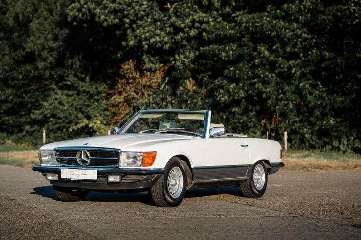 1982 Mercedes-Benz 500SL - Origineel Belgisch - 4 zits, Auto's, Mercedes-Benz, Bedrijf, Te koop, SL, Airconditioning, Radio, Benzine