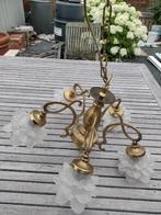 Luchter / luster - rozet / bloemen / bloemvormig, Ophalen, Gebruikt, Glas, 50 tot 75 cm