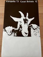 1973 David HOCKNEY Europalia 73 Great Britain affiche litho, Antiquités & Art, Art | Lithographies & Sérigraphies, Enlèvement ou Envoi