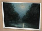 Schilderij Olie op paneel - Ongesigneerd, Antiek en Kunst, Ophalen of Verzenden