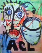 PAUL INDREK KOSTABI / FIGURATIE / KLEURGICLEE / 61x49cm SIG, Antiek en Kunst, Ophalen of Verzenden