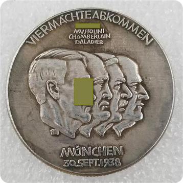 Gedenkmunt 1938 onderhandelingen te Munchen, foto's, postkaa beschikbaar voor biedingen