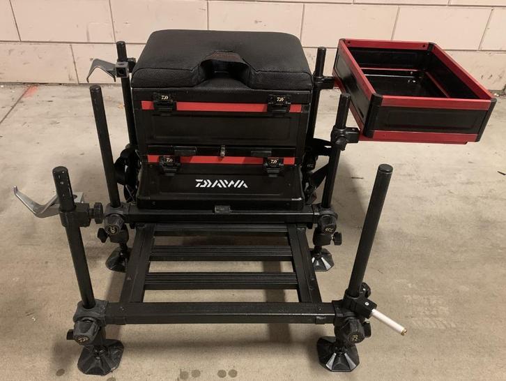 Daiwa viskist visbak in prachtstaat, Watersport en Boten, Hengelsport | Witvissen, Gebruikt, Complete set, Ophalen of Verzenden