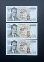 20 Frank 1964, alle verschillende handtekeningen, Postzegels en Munten, Bankbiljetten | België, Verzenden
