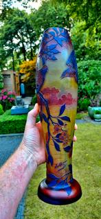 DEVEZ cameo pate de verre kristallen vaas gallé daum 41cm, Antiek en Kunst, Ophalen of Verzenden