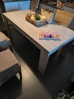 Tafel 1m80 - 90cm met 4 stoelen wegens verhuis, Ophalen