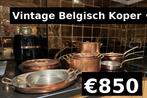 12-delige koperen potten- en pannenset, Antiek en Kunst, Ophalen, Koper