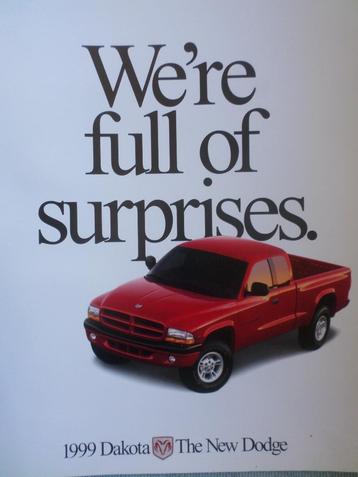 1999 Dodge Dakota Brochure beschikbaar voor biedingen