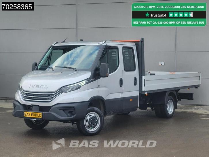 Iveco Daily 35C21 Automaat 2025model Open laadbak Dubbel Cab, Auto's, Bestelwagens en Lichte vracht, Bedrijf, Te koop, Airconditioning