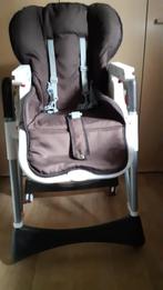 Hoge veilige Kinderstoel kleur bruin en wit, Ophalen, Zo goed als nieuw, Meegroeistoel, Stoelverkleiner