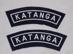 1 paire de titres d'épaule du katanga, Collections, Emblème ou Badge, Armée de terre, Enlèvement ou Envoi