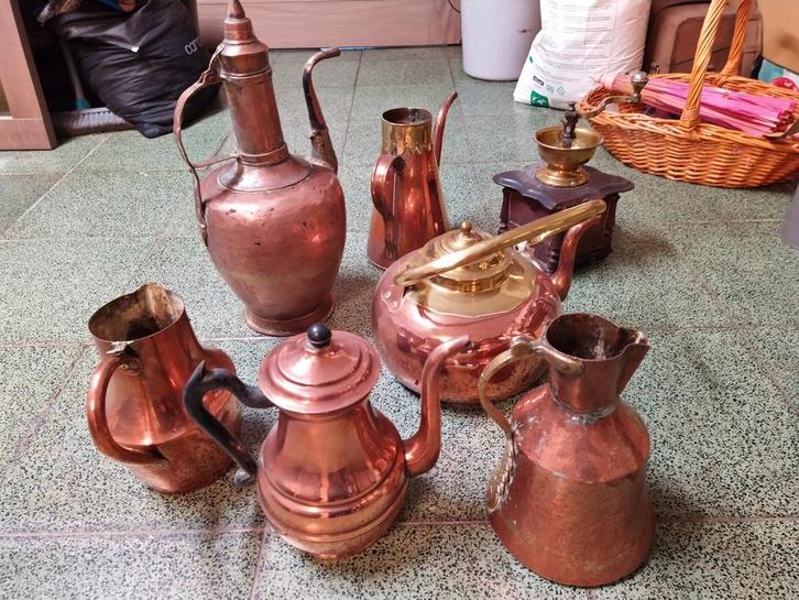 Lot Antiek Koper, Antiek en Kunst, Antiek | Brons en Koper, Koper, Ophalen