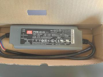 5x MW Mean Well PWM-40-24 LED driver transformator - NIEUW beschikbaar voor biedingen