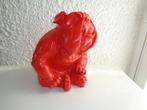 Chien rouge assis déco brillant., Enlèvement ou Envoi, Comme neuf, Autres types