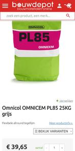 Omnicol OMNICEM PL85 25KG iets meer dan 2 zaken, Ophalen, Nieuw, Overige typen