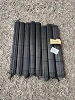8 zwarte bamboe placemats nieuw, Ophalen of Verzenden, Zo goed als nieuw