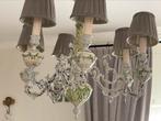 Keramiek luster met 6 armen, Huis en Inrichting, Lampen | Kroonluchters, Ophalen, Gebruikt, Landelijk