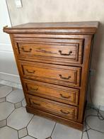 Commode en chêne avec tiroirs basculants — vintage classique, Maison & Meubles, Armoires | Commodes, 3 ou 4 tiroirs, 25 à 50 cm