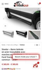 Zwart opstapbord voor Ford Transit L2H2 2019+, Ophalen, Nieuw