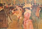 Toulouse-Lautrec (Affiche) - La Danse au Moulin Rouge, Met lijst, Ophalen of Verzenden, A1 t/m A3, Muziek