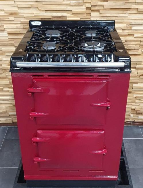 🔥  Luxe Fornuis AGA companion 60cm bordeaux rood 2 ovens, Elektronische apparatuur, Fornuizen, Zo goed als nieuw, Vrijstaand