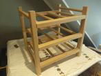 Houten wijn rekje 9 flessen, Ophalen, Zo goed als nieuw