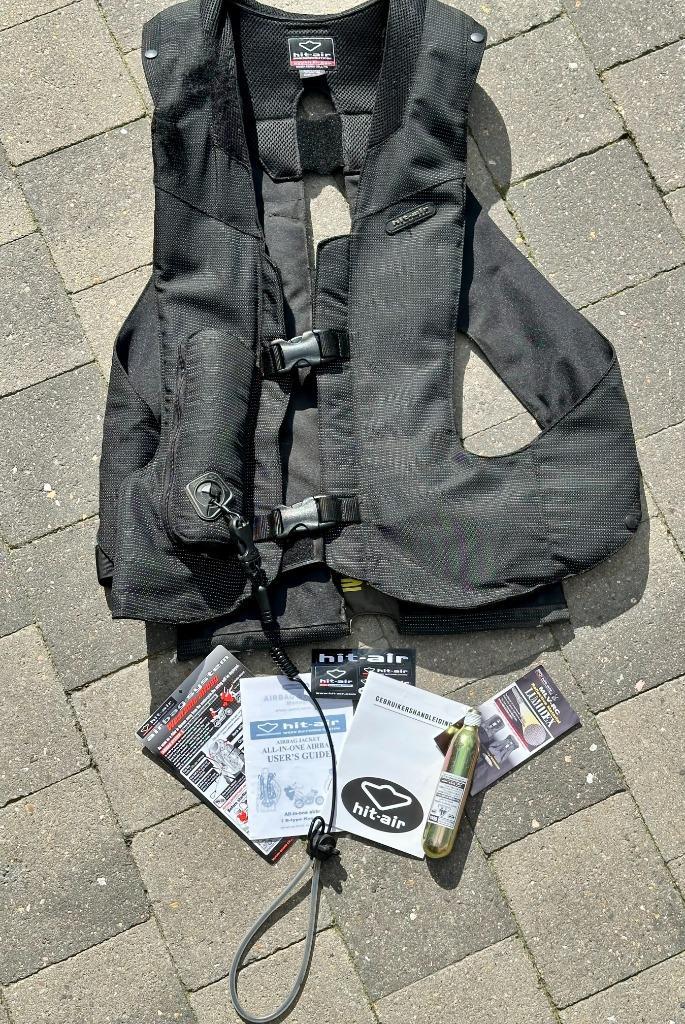Hit-Air Hightech airbagvest maat L, Motoren, Kleding | Motorkleding, Overige typen, Dames, Heren, Kinderen, Tweedehands, Ophalen of Verzenden