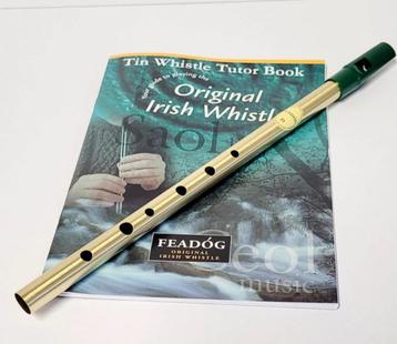 Original Irish Whistle - Originele Ierse fluit met les boek disponible aux enchères