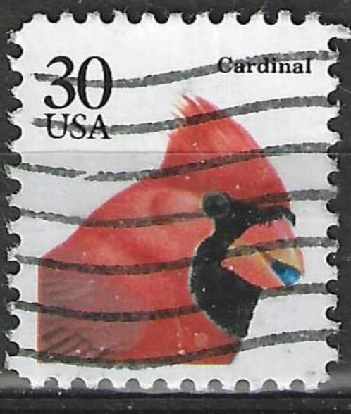 USA 1991 - Yvert 1954 - De Rode  Kardinaalvogel (ST), Postzegels en Munten, Postzegels | Amerika, Gestempeld, Verzenden