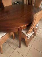 Ovale/ ronde  tafel in kerselaar hout, Huis en Inrichting, Tafels | Bijzettafels, Ophalen, Zo goed als nieuw