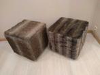 POUFS / Tabouret fausse fourrure prix pour une pièce / POUF, Maison & Meubles, Tissus, Enlèvement, Moins de 50 cm, Moins de 50 cm