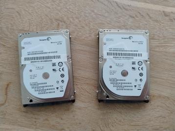 2x Laptop HDD's Seagate Momentus 5400.6 2,5" SATA 500GB beschikbaar voor biedingen