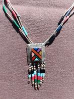 Collier Navajo en argent liquide, Bijoux, Sacs & Beauté, Colliers, Enlèvement ou Envoi, Comme neuf, Argent, Argent