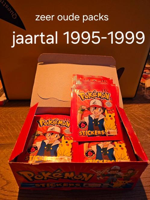 Pokemon packs uit 1995-1999 merlin stickers, Hobby en Vrije tijd, Verzamelkaartspellen | Overige, Zo goed als nieuw, Ophalen of Verzenden