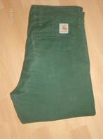 Jeansbroek donker groen merk carhartt - maat 30 lengte 34 mo, W32 (confection 46) ou plus petit, Porté, Enlèvement ou Envoi, Carhartt