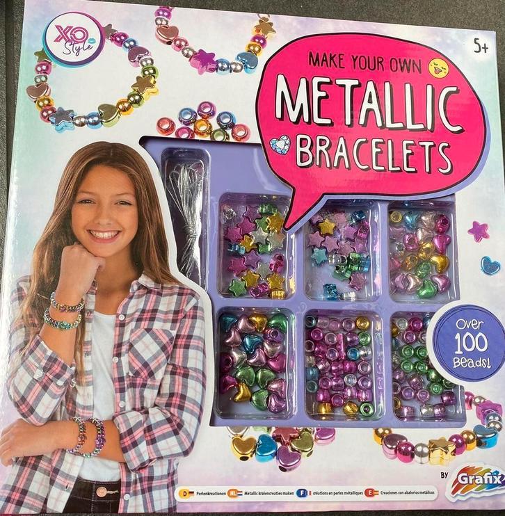 Partijtje Metallic bracelets - 10 sets, Diversen, Rommelmarktspullen, Nieuw, Ophalen of Verzenden