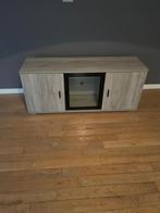 TV-meubel / lage TV-kast in houtlook – zo goed als nieuw, Ophalen