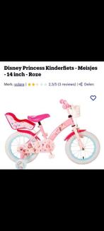 Disney Princess kinderfiets - meisjes-14 inch -Roze, Zijwieltjes, Zo goed als nieuw, Ophalen