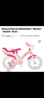 Disney Princess kinderfiets - meisjes-14 inch -Roze, Fietsen en Brommers, Ophalen, Zo goed als nieuw, Zijwieltjes