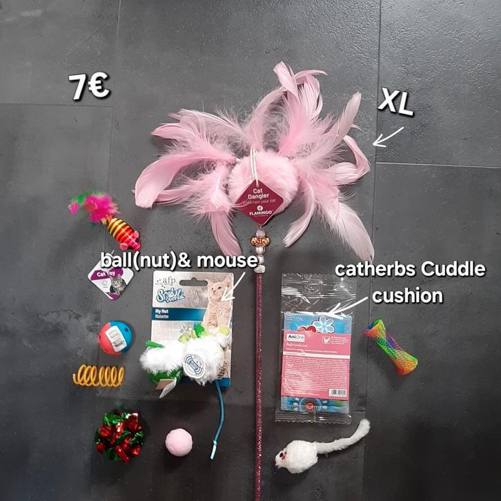 Kattenspeelgoed set nr 5, Dieren en Toebehoren, Kattenspeelgoed, Nieuw, Ophalen of Verzenden