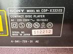 Sony CDP-X333 ES cd-speler zeer goede staat, weinig gebruikt, Audio, Tv en Foto, DVD spelers, Ophalen, Zo goed als nieuw, Sony