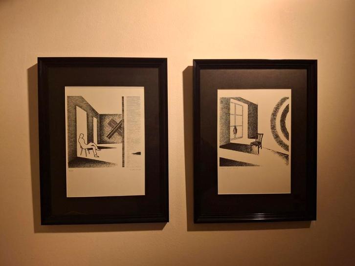 Beloftevolle llitho's Antoon DE CLERK, Antiek en Kunst, Kunst | Etsen en Gravures, Ophalen of Verzenden