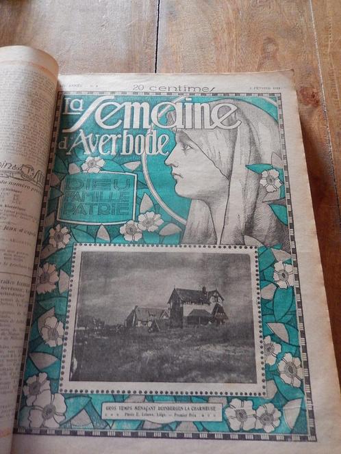Reliure: la semaine d'Averbode+ 3 numéros du Soir Illustré, Collections, Revues, Journaux & Coupures, Journal ou Magazine, 1920 à 1940