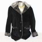 Zeer Mooie Zacht Suede Dames Jas (Maat 38) € 70,-, Maat 38/40 (M), Verzenden, Zwart, Zo goed als nieuw