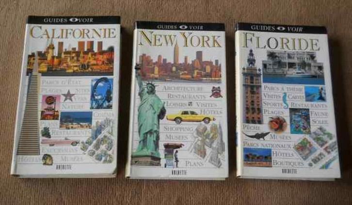 Lot de 3 guides USA : New York - Californie - Floride, Boeken, Reisgidsen, Gelezen, Reisgids of -boek, Noord-Amerika, Ophalen of Verzenden