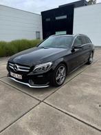 Mercedes C180 d AMG-line, Auto's, Automaat, Zwart, Leder, Bedrijf