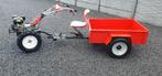 Motoculteur avec remorque basculante, Ophalen, Overige, Weidebouw