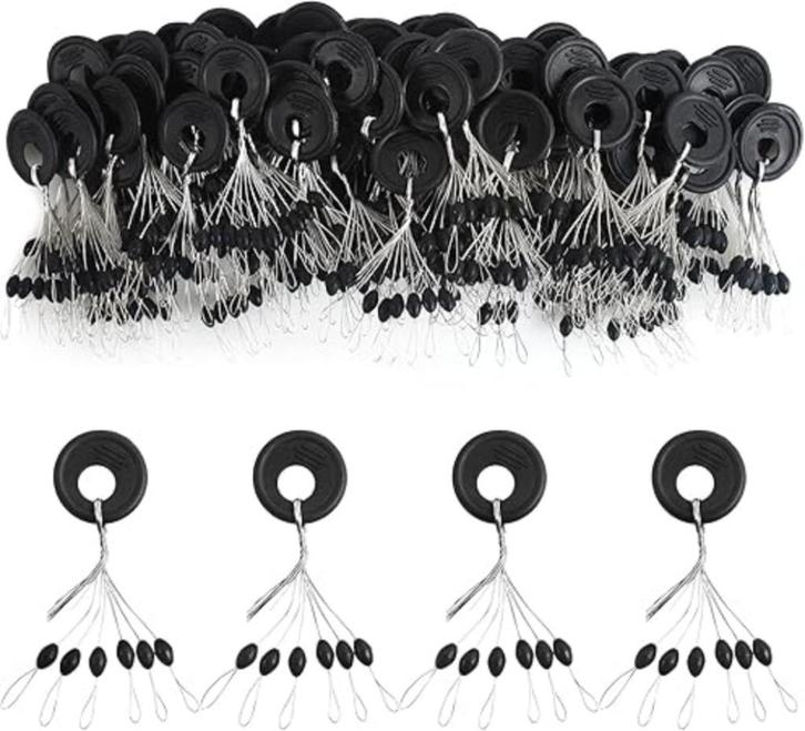 VIPMOON 600 stuks rubberen stopper visstop GRATIS LEVERING, Watersport en Boten, Hengelsport | Witvissen, Nieuw, Overige typen